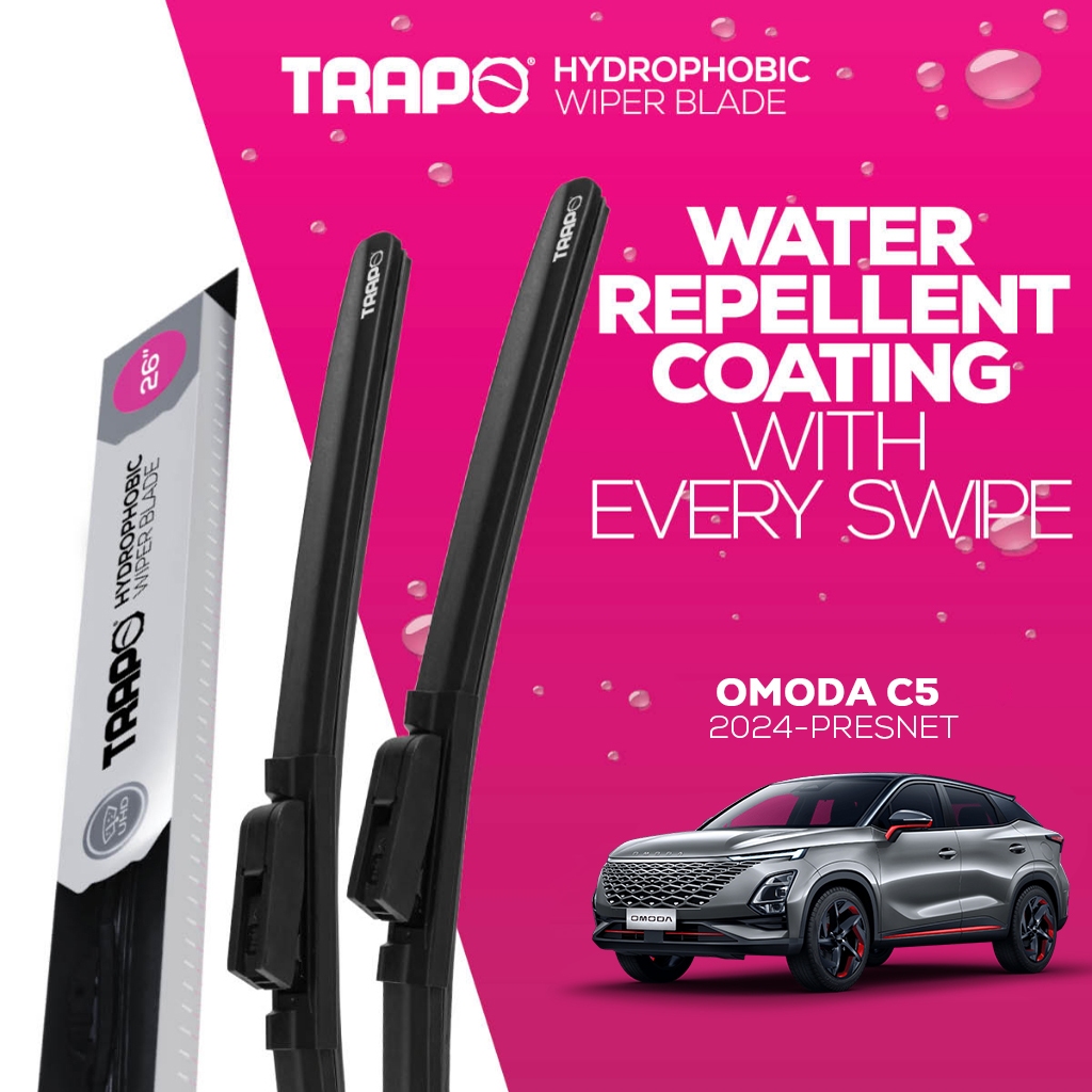 ที่ปัดน้ำฝน Trapo Hydrophobic Omoda C5 (2024-ปัจจุบัน) 1 คู่