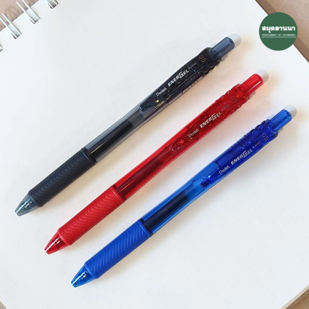 2 ชิ้นญี่ปุ่น Pentel EnerGel-X BLN-105 0.5 มม. ปากกาเจลรีฟิล