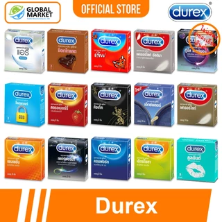 Durex Condom กล่องเล็ก ถุงยางอนามัย ดูเร็กซ์ รวมรุ่น ขนาด 49 , 52 , 52.5 , 53 , 56 มม. **แยกจำหน่ายตามรุ่น**