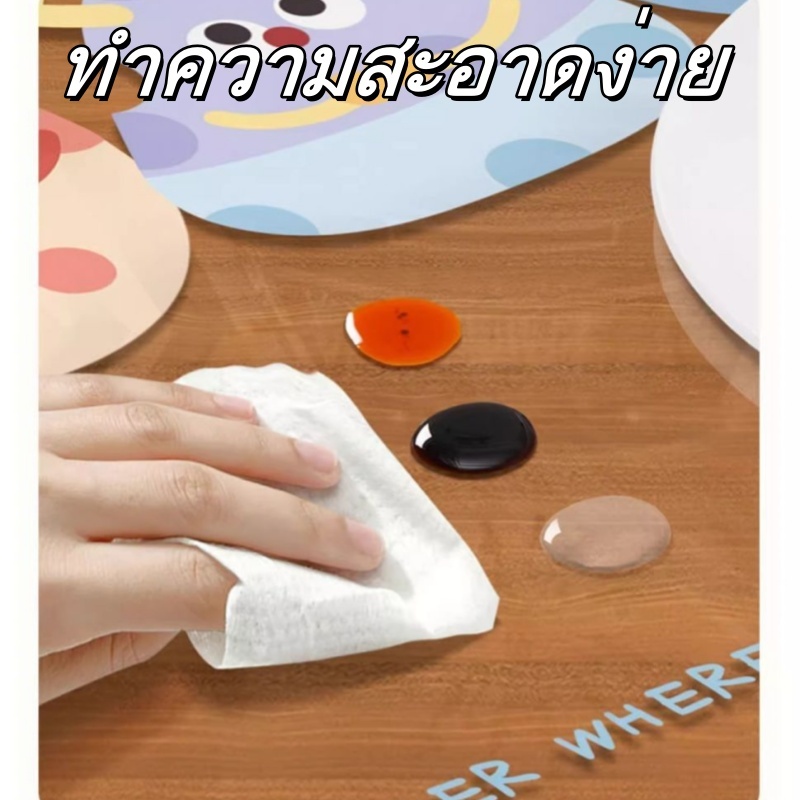 ภาพการ์ตูนน่ารัก PVC กันน้ำ/กันรอยขีดข่วน /กันน้ำมัน /ทำความสะอาดง่าย ผ้าปูโต๊ะ 90*150cm การป้องกันเดสก์ท็อป ราคา ถูกที่สุด ดีลบีเคเค แกลเลอรีภาพที่ 5