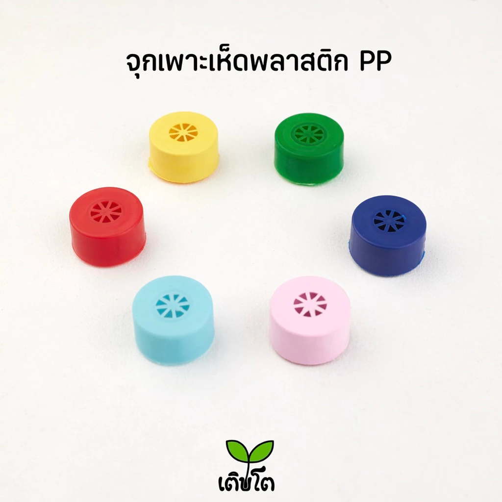 จุก ฝาสำหรับทำก้อนเห็ด ไซส์3เซ็น หนาเหนียว พลาสติกPPคุณภาพ 1,000++ชิ้น