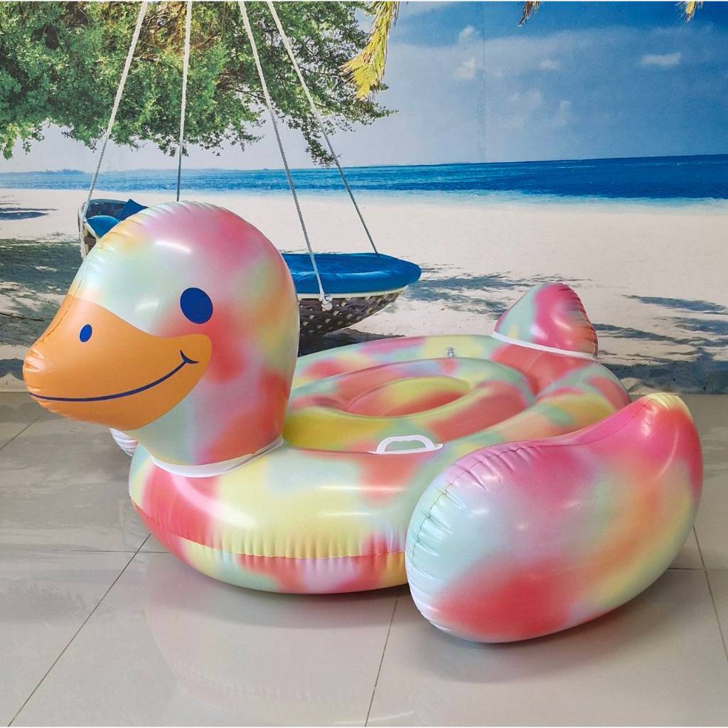 Sainteve แพยางเป่าลม เป็ด-เรนโบว์ 150*80Cm.SY-A2190