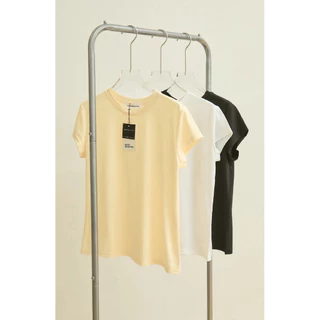 Madison top เสื้อค้อตตอน คอกลม ผ้าสลาฟแท้ basicselected