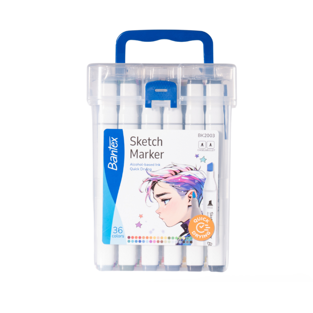 Bantex ปากกามาร์คเกอร์ 12 / 24 / 36 ปากกาเมจิก ระบายสี สำหรับวาดภาพ อุปกรณ์การเรียน Marker pen
