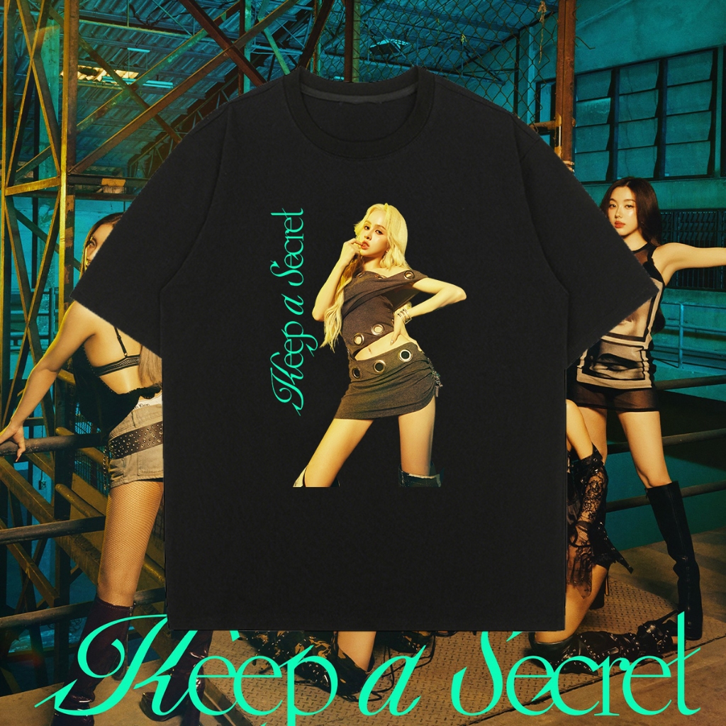 เสื้อยืดแขนสั้นยี่ห้อ WARUNTORN X 4EVE LUCKY YOU สีขาวดำ