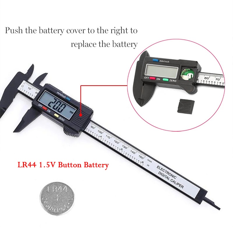 เวอร์เนียร์ดิจิตอล เวอร์เนียร์คาลิปเปอร์ ความแม่นยำสูง เวอร์เนียร์ ดิจิตอล ตัวเครื่องสแตนเลส ตัวเครื่องโลหะ คาลิปเปอร์คว - รูปที่ 7