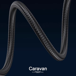 Caravan Crew สายต่อเสียง AUX ต่อหูฟัง 3.5 มม. สายถัก แบบตัวผู้-ตัวเมีย ใช้ได้กับคอมพิวเตอร์ 3.5mm male to female