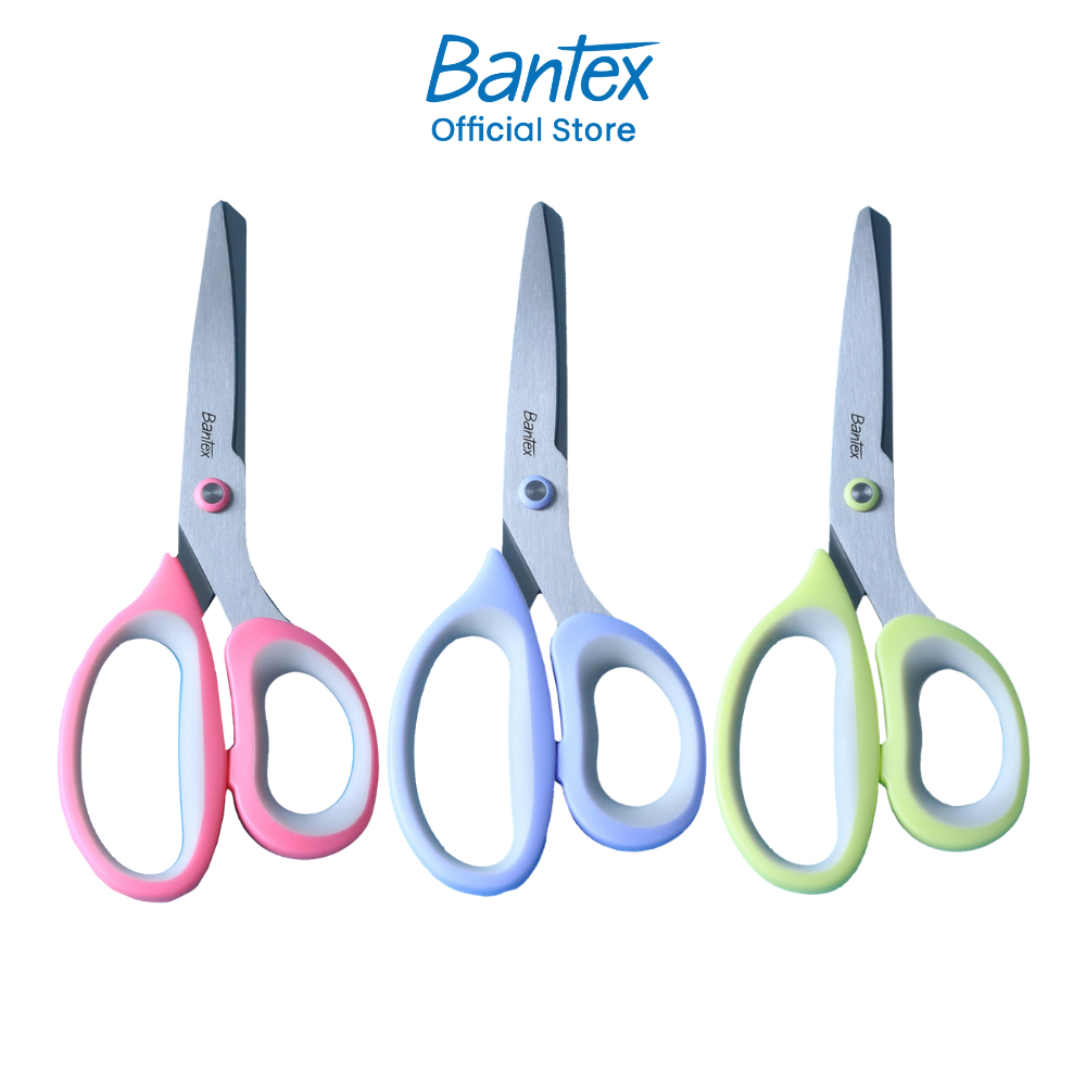 Bantex กรรไกร กรรไกรตัดกระดาษ สุ่มสี ที่ตัดกระดาษ มีดตัดกระกระดาษ DIY เครื่องเขียน กันสนิม Scissors