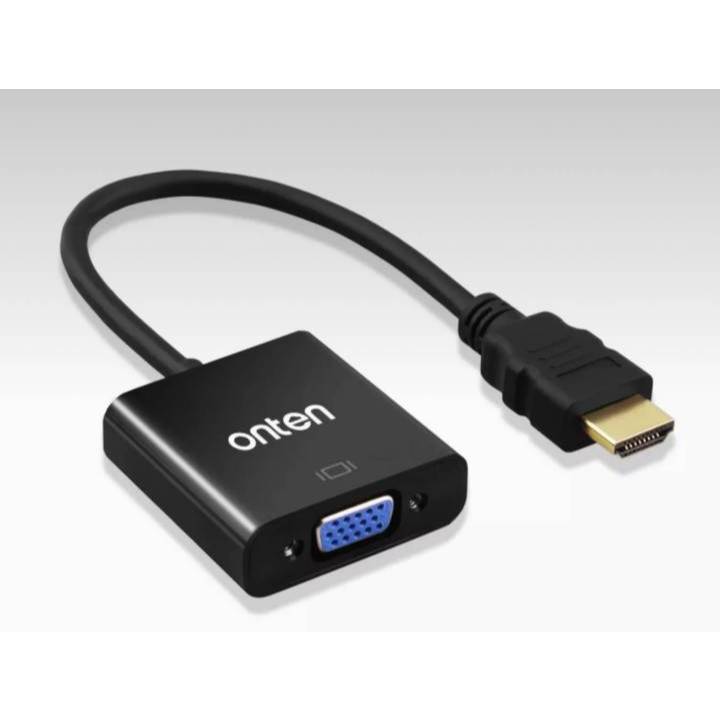 ONTEN รุ่น OTN-5165 ตัวเเปลง HDMI to VGA Adapter ความละเอียด 1080P