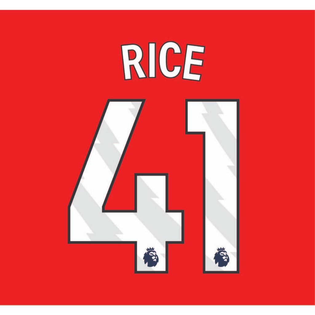 ฟ้อน EPL ชื่่อ-เบอร์ ทีม อาเซน่อล (สีขาว) 2025/26