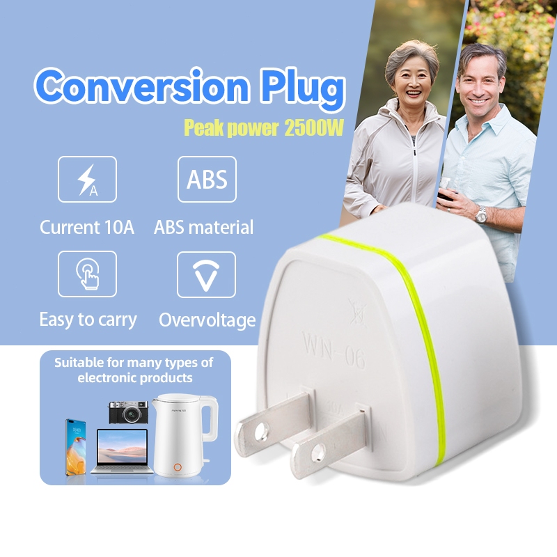 Universal 3 Pin Plug Socket Travel Adaptor Universal Plug Travel Adapter ปลั๊กเดินทาง (ญี่ปุ่น อังกฤษ อเมริกา ยุโรป)