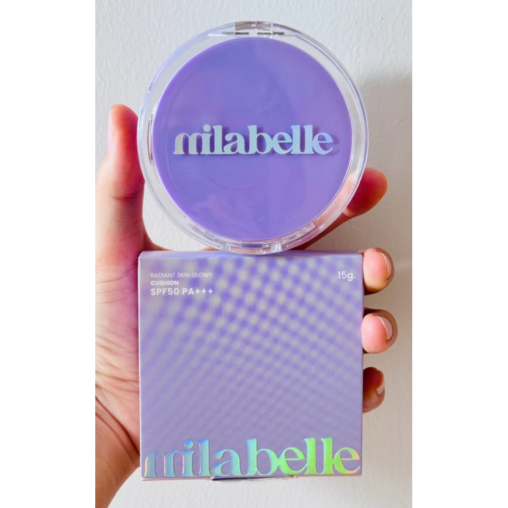 [พร้อมส่ง] ส่งต่อ คุชชั่นมิลาเบบล์ Milabelle RADIANT SKIN GLOWY CUSHION สี 10 ขาวเหลือง ทาแล้วผ่อง (