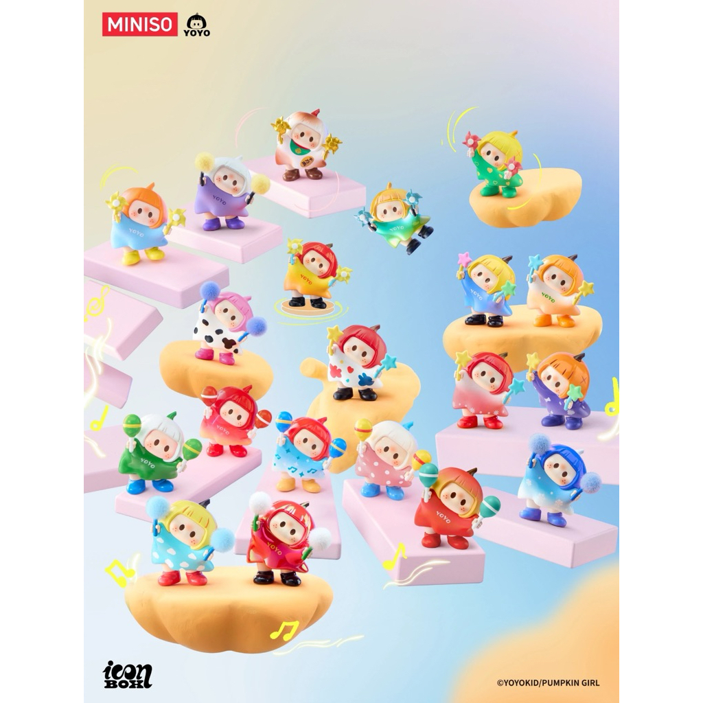 [พร้อมส่งระบุตัว] YOYO Tilted Head Collection มินิฟิกเกอร์น้องเกลหัวฟักทอง👧🏼🌷✨