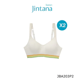 [1 แถม 1] Jintana สปอร์ตบรา ไม่มีโครง รุ่น Active รหัส JBA203P2 ใส่สบาย กระชับ ระบายอากาศดี
