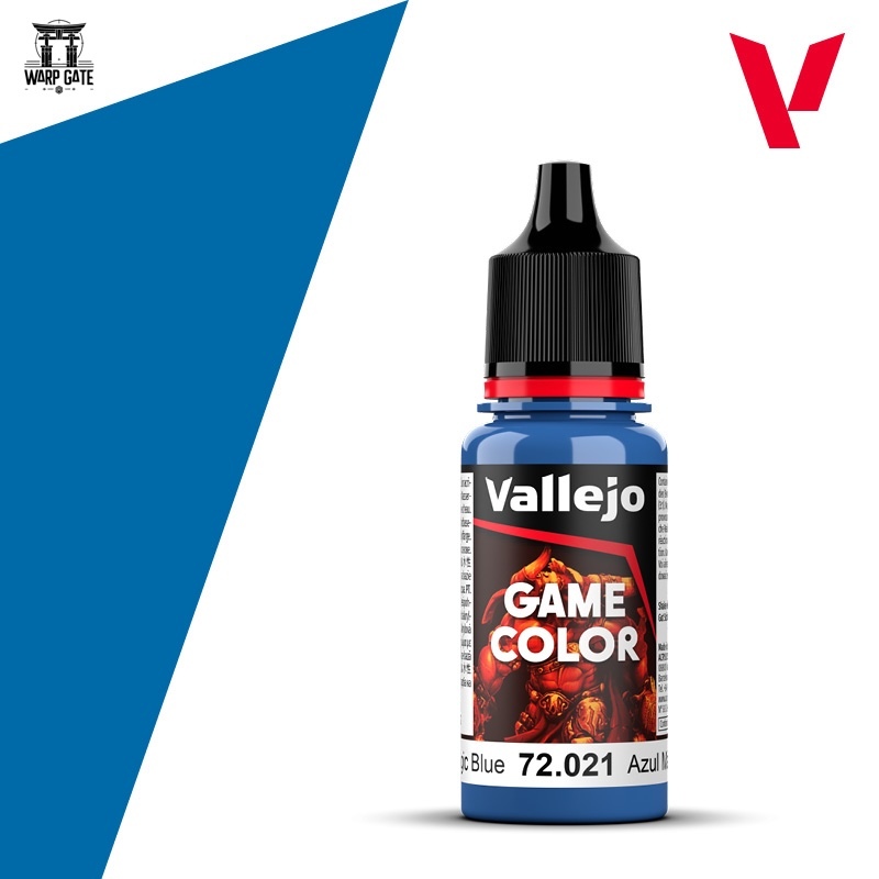 Vallejo- Game Color − Color 72021 Magic Blue วาเลโฮ สีน้ำเงินเวทมนต์ สีอะคริลิคสูตรน้ำ