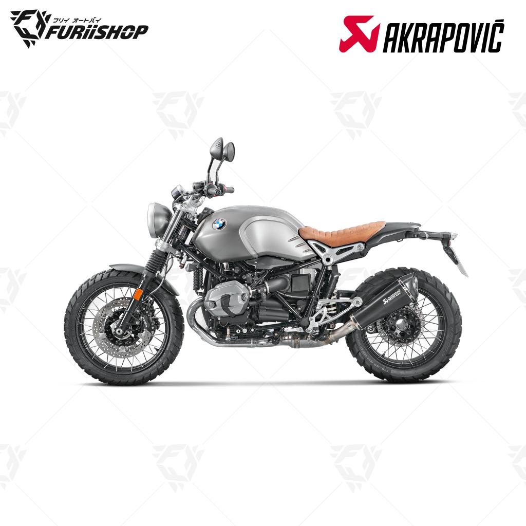 ท่อ Akrapovic Slip on Titanium ออกล่าง Black : for BMW R NINET 13-20 / New!! R NINET Scramble 17-20
