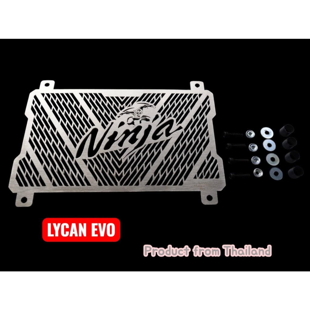 การ์ดหม้อน้ำ Kawasaki Ninja new 250 และ new Ninja 400 2018-2023 ลาย ninja กระโดด ลายV  ❤️FF❤️