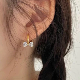 🎀มีส่งด่วน🎀 ต่างหูห่วง ต่างหูเงิน 1คู่/พร้อมส่ง