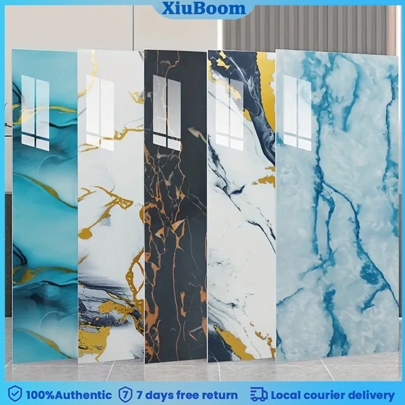 40x90cm สติ๊กเกอร์ติดผนังลายหินอ่อน PVC แบบมีกาวในตัว กันน้ำ หนา ลอกออกได้ นำกลับมาใช้ใหม่ได้ สำหรับห้องน้ำและห้องครัว