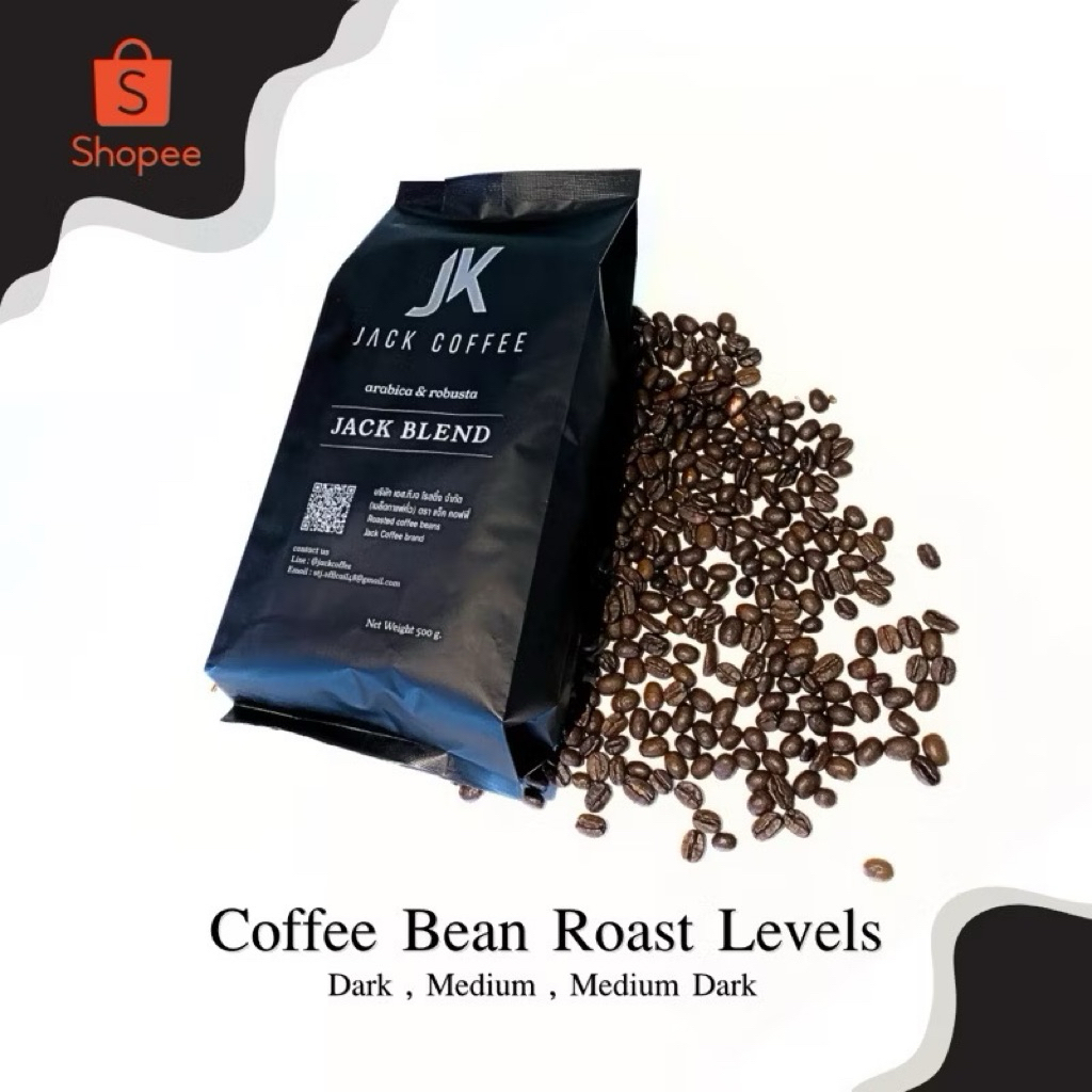 เมล็ดกาแฟคั่ว 5 รสชาติ เอกลักษณ์สไตล์ JACKCOFFEE