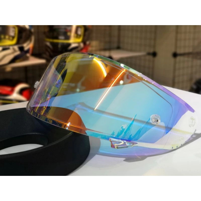 ชิวหน้า SOMAN รุ่น 973 สีปรอททอง สี smoke หมวกกันน็อคเต็มใบ