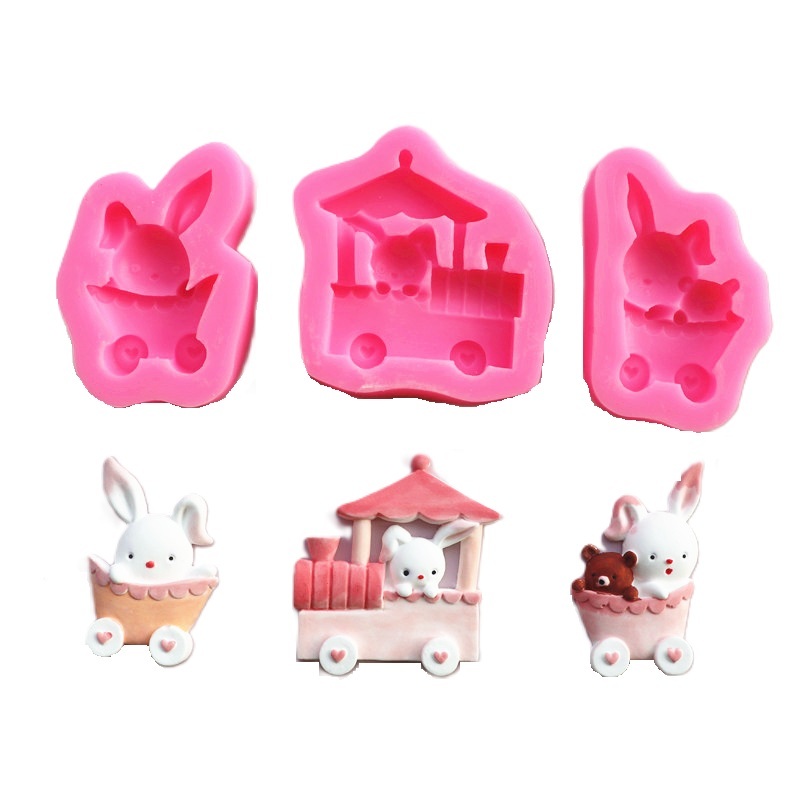 แม่พิมพ์ซิลิโคนรูปกระต่าย พิมพ์กระต่าย พิมพ์ซิลิโคน พิมพ์วุ้น พิมพ์ขนม พิมพ์เทียนหอม