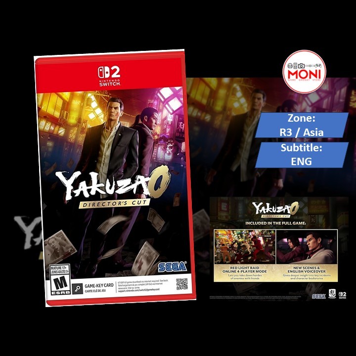 YAKUZA 0 Director's Cut (Asia) (EN) Nintendo Switch 2 Key card
