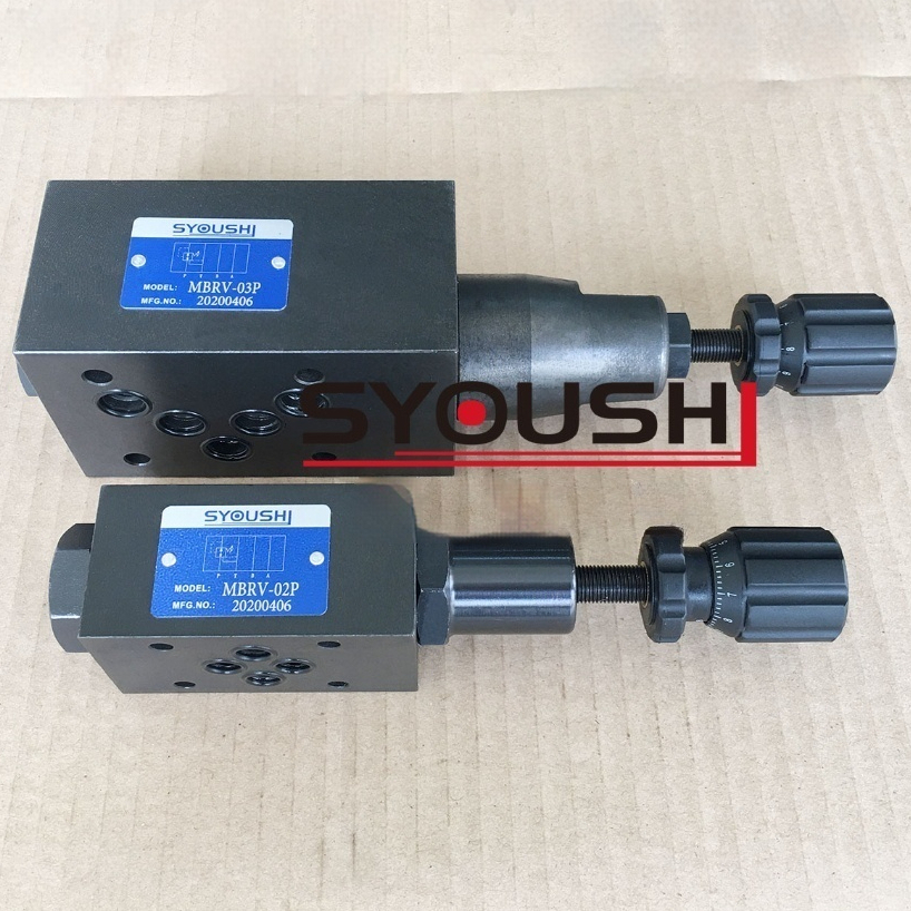 วาล์วลดแรงดันซ้อนทับ MBRV-02P-1 02A 02B วาล์วควบคุมความดัน MBRV-03P-2 03A 03B