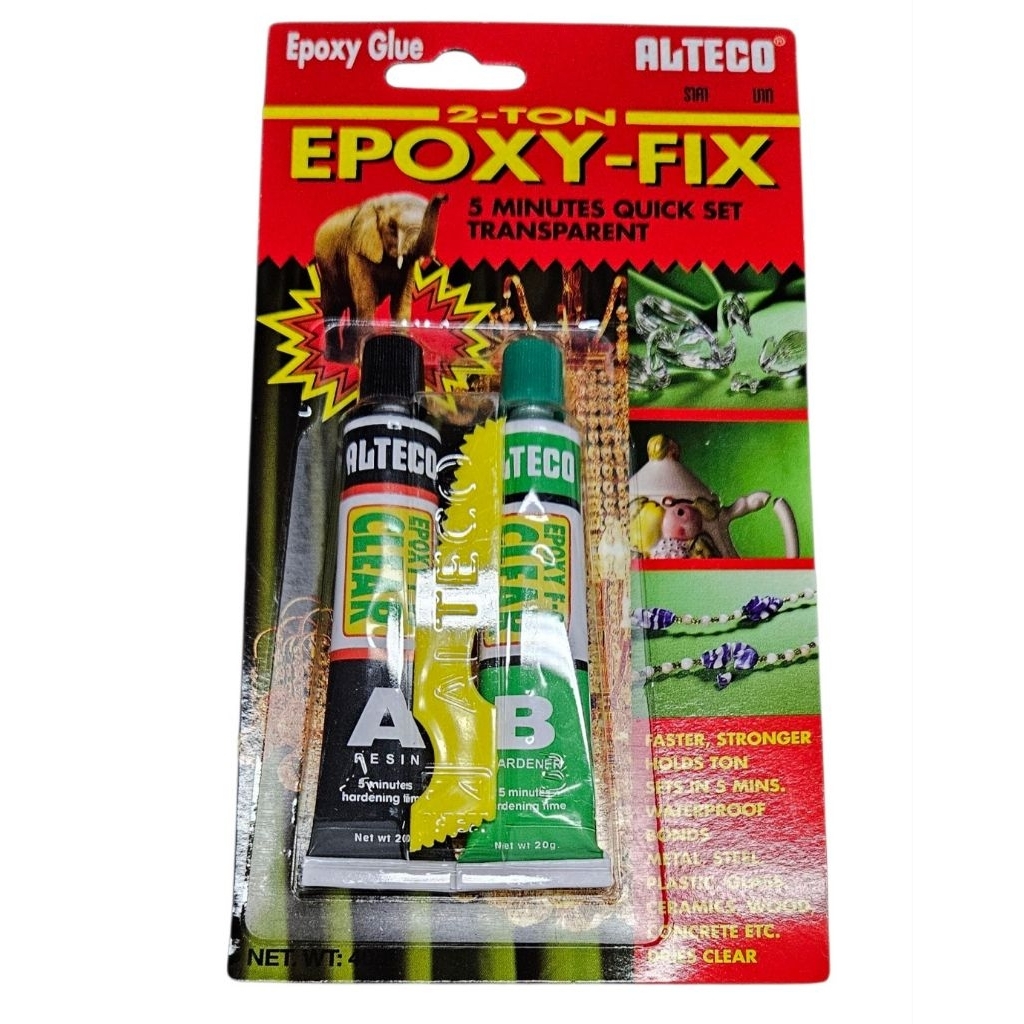 ALTECO EPOXY ADHESIVE 2-TON EPOXY กาวอีพ็อกซี่ สีใส 2 ตัน 5นาที