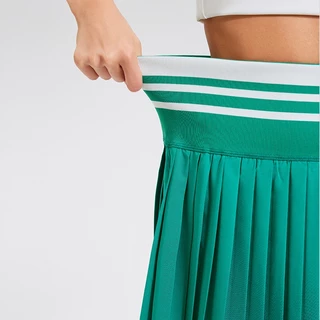 Cosleaf Skirt กระโปรงพลีทเอวสูง ขอบสี ผ้าพริ้ว มีซับในกันโป๊ (กางเกงซับมีกระเป๋าใส่ของ) ใส่เล่นกีฬา ตีกอล์ฟ เทนนิส Sport