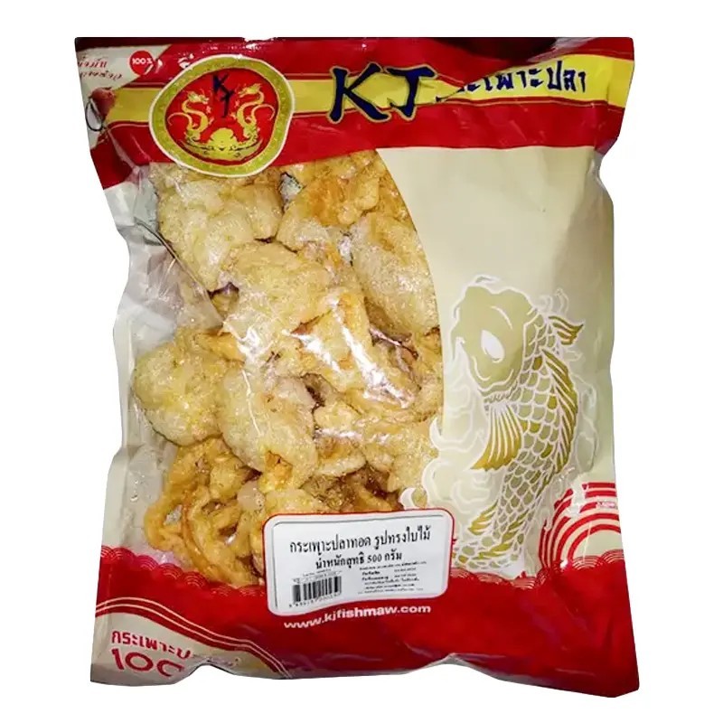 KJ กระเพาะปลาทอด รูปทรงใบไม้ 500 ก.