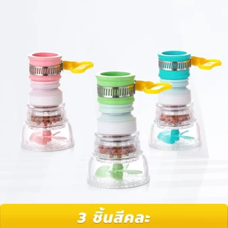 LUCKYLOTUS หัวกรองก๊อกน้ำกันกระเด็น หมุนได้ 360 องศา ยืดหดได้ ติดตั้งง่าย มีให้เลือก 3 สี