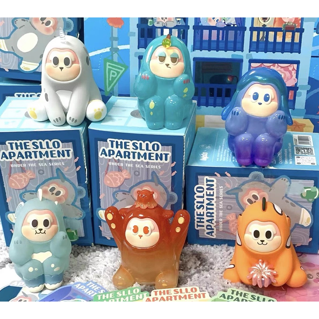 (จุ่ม) กล่องสุ่ม แมว The SLLO Apartment Under the Sea ฟิกเกอร์แมว