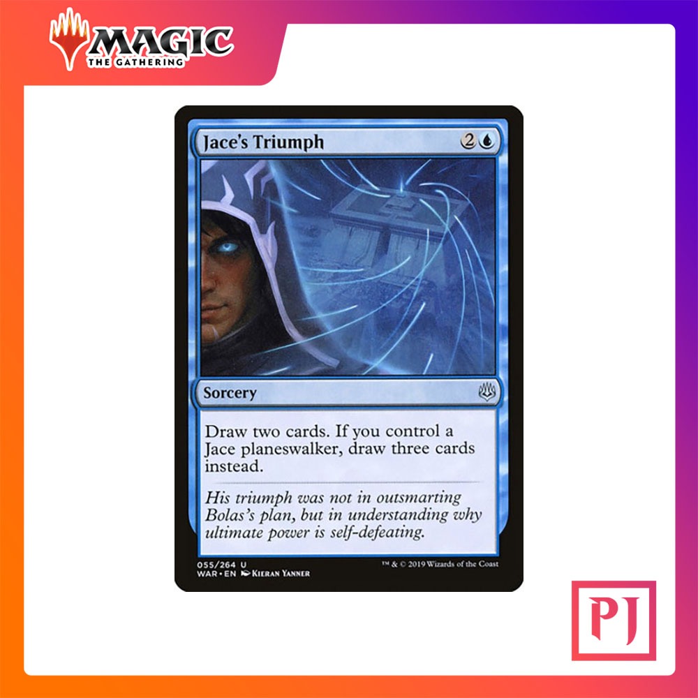 [MTG] Jace's Triumph [WAR] [BLUE] [UNCOM] [NORMAL] [ENG] (การ์ดเมจิค / Magic the Gathering)