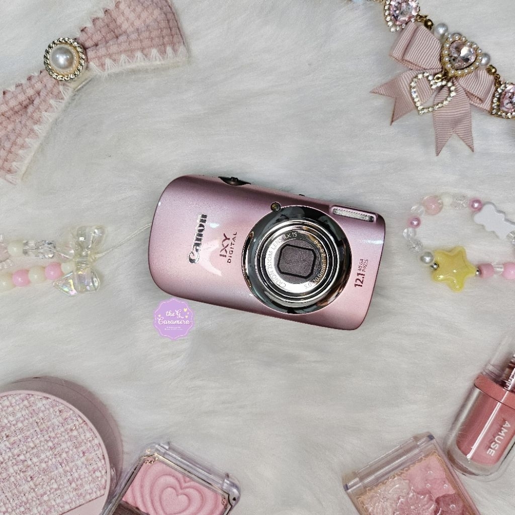 [RARE] กล้องมือสอง CANON IXY 510is [Pink] อุปกรณ์ครบ ✈️ ส่งตรงจากญี่ปุ่น
