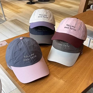 หมวกสไตล์เกาหลี หมวกมินิมอล มี 4 สี ปัก FOLLOW คุณภาพสู