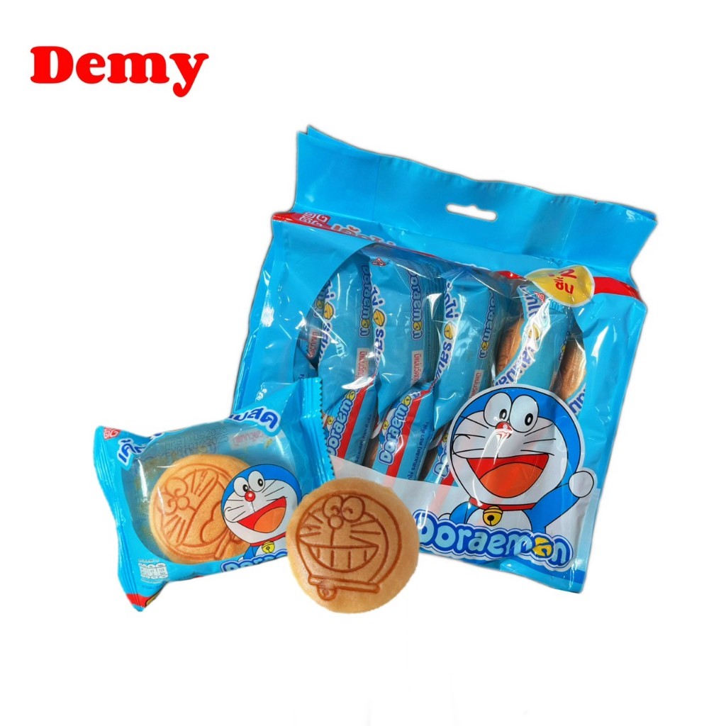 เค้กไข่โดเรม่อน รสนมสดและชีส  (1 ห่อมี 12 ชิ้น)