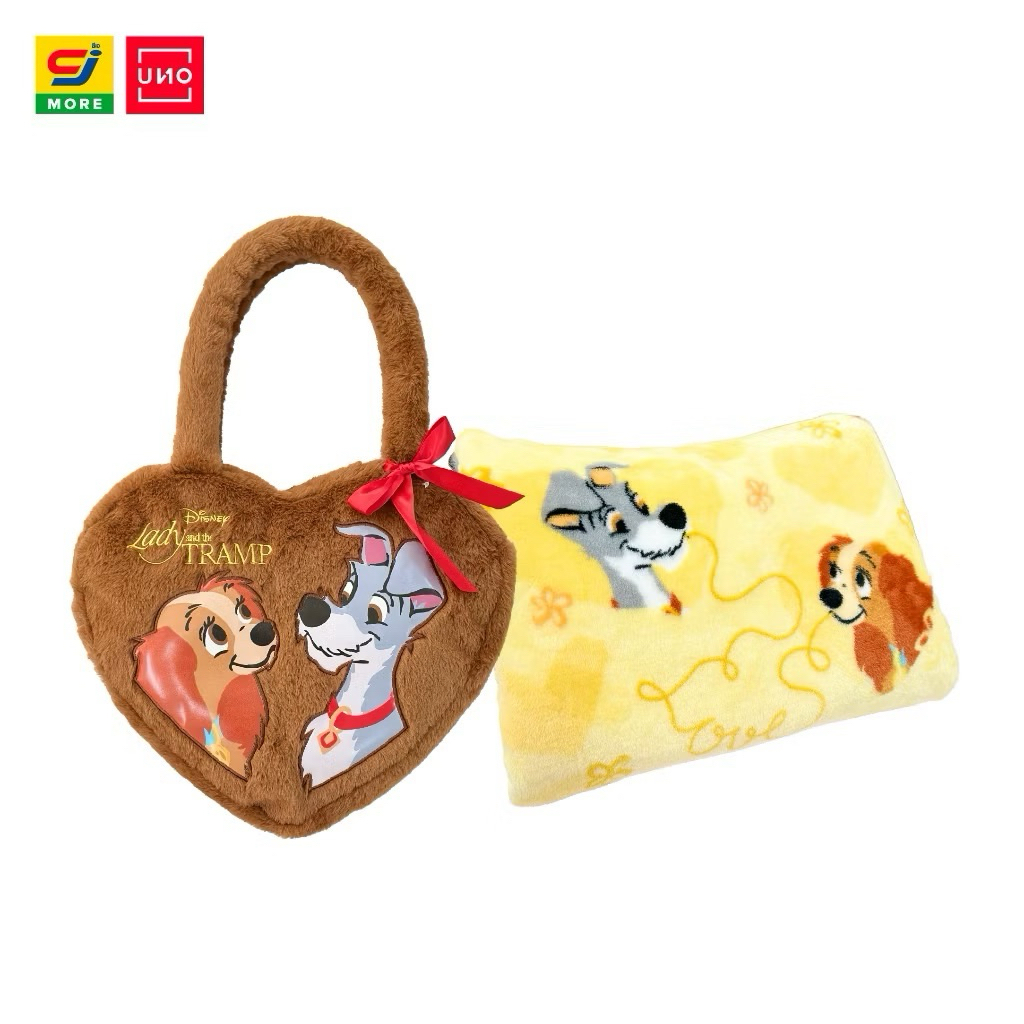 กระเป๋าสะพายเลดี้+ผ้าห่มเลดี้ UNO CJ MORE / Lady and the Tramp