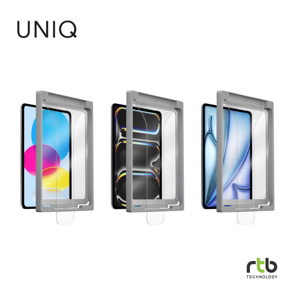 Optix EXOFit™ Clear ฟิล์มกระจกกันรอย 9H แบบใสสำหรับ iPad A16&Gen10, iPad Pro 11&13 (M4), iPad Air 11