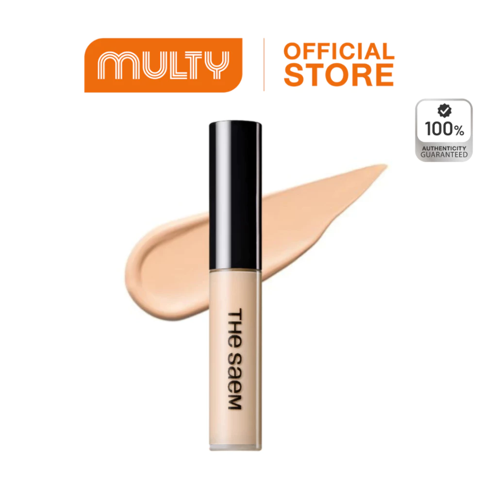 The Saem Cover Perfection Tips Concealer 6.5 ml. คอนซีลเลอร์เนื้อลิควิด ปกปิดริ้วรอย จุดด่างดำ รอยสิว