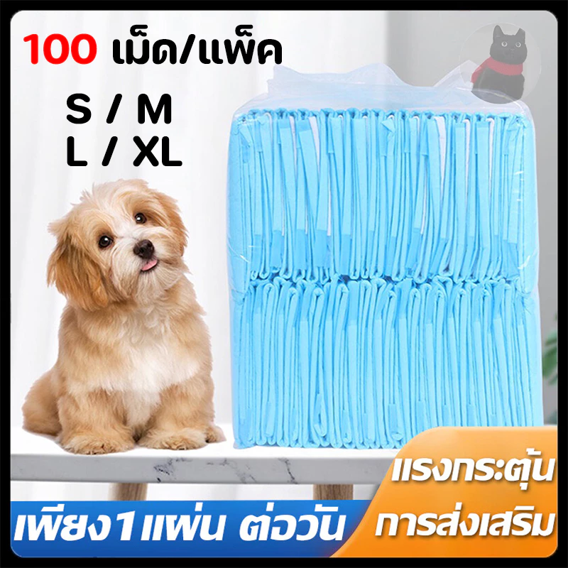 พร้อมส่ง!!แผ่นรองฉี่สุนัข ซึมซับไดีดี ต่อต้านแบคทีเรีย แผ่นรองฉี่ ผ้ารองฉี่สุนัข แผ่นรองฉี่แมว แผ่นรองซับ ทรายแมว