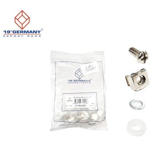 น็อตสำหรับขันอุปกรณ์ตู้  Rack GERMANY (G7-09300SET) M6 (10/P…