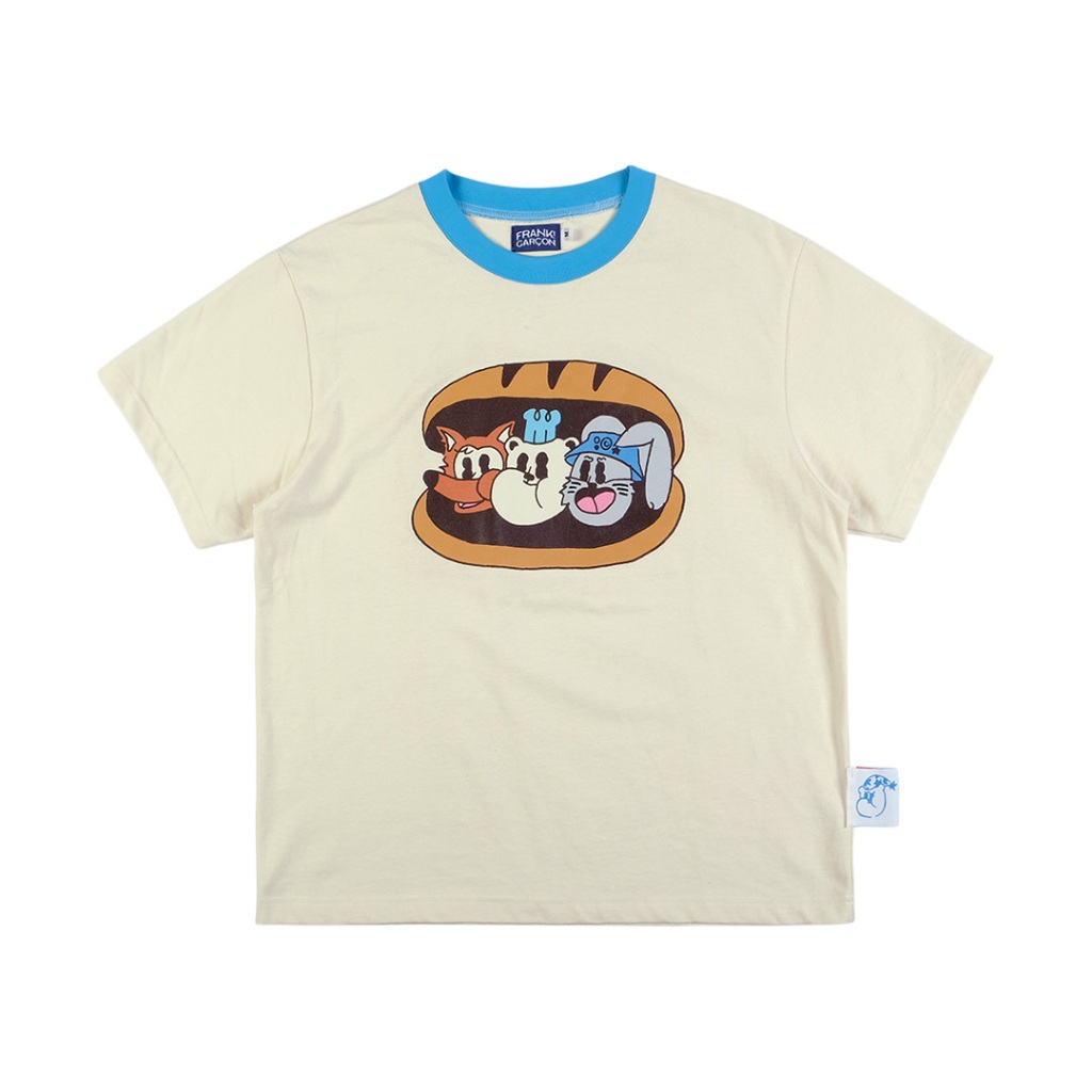 FRANK! Baguette bread friends tee