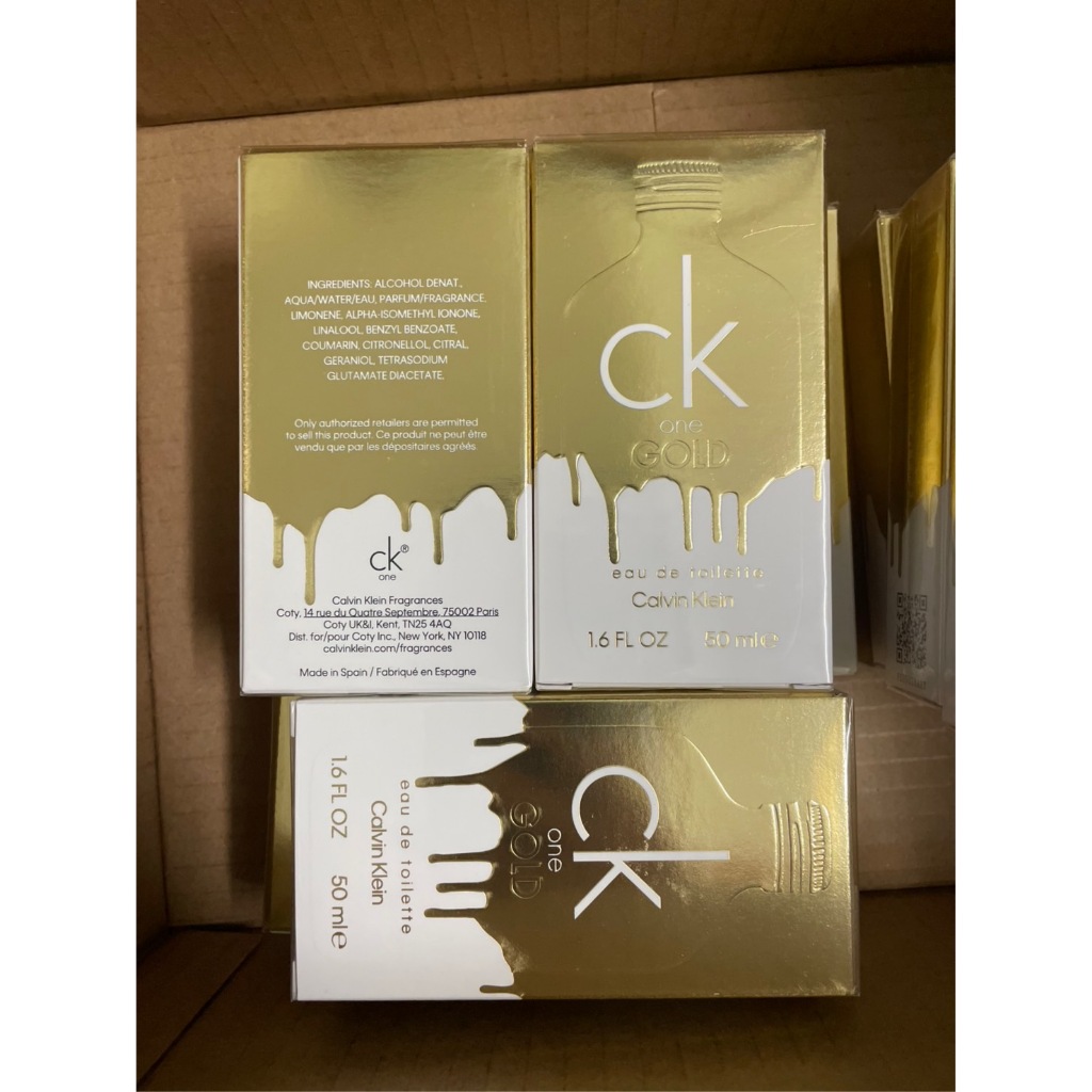 Calvin Klein CK One Gold EDT 50ml. ซีเควันโกลด์ น้ำหอมยูนิเซ็กส์ (1กล่อง)