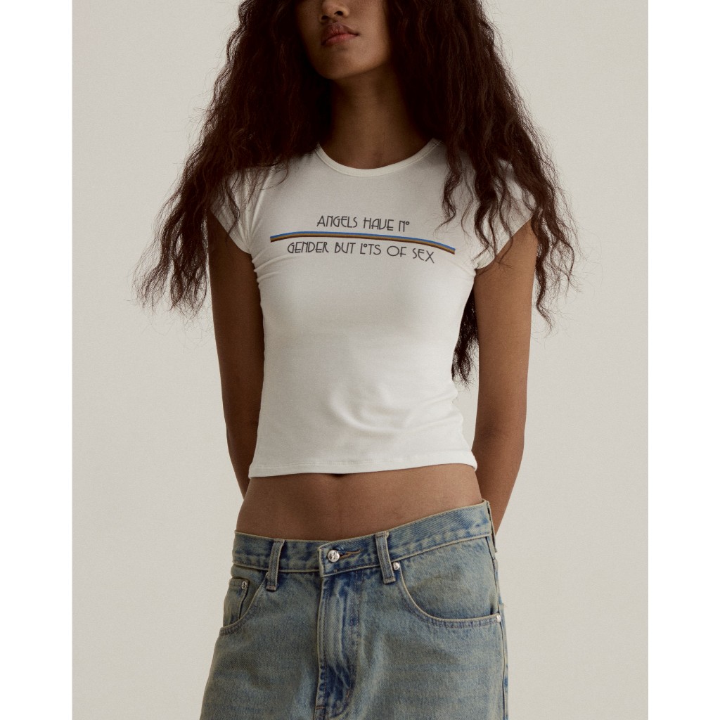 UXRYCLUB ANGELS TEE Green/White - รูปที่ 3