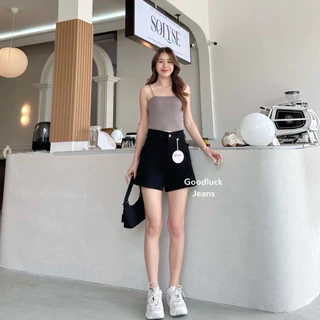 ʙʀᴏᴏᴋᴇ🍃กางเกงยีนส์ขาสั้น คาร์โก้ ผ้ายีนส์สี เนื้อผ้ายืด ป้าย chuu-5kg