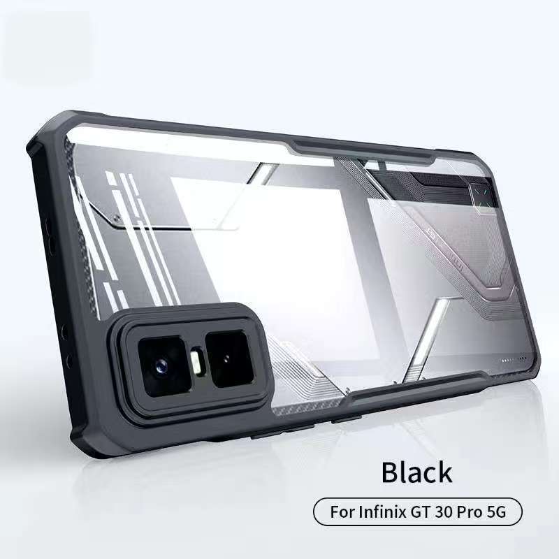 Infinix GT 30 5G/Infinix GT 30 Pro 5Gตรงรุ่น(พร้อมส่งในไทย)เคสกันกระแทกขอบสีหลังใสInfinix GT 30/Infi