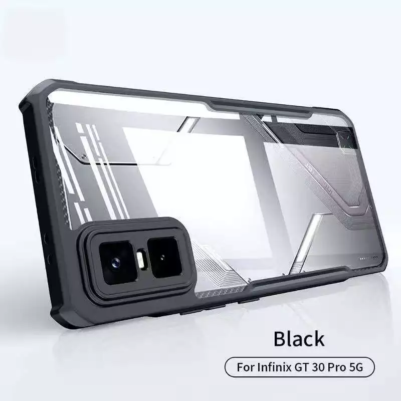 Infinix GT 30 5G/Infinix GT 30 Pro 5Gตรงรุ่น(พร้อมส่งในไทย)เคสกันกระแทกขอบสีหลังใสInfinix GT 30/Infinix GT 30 Pro
