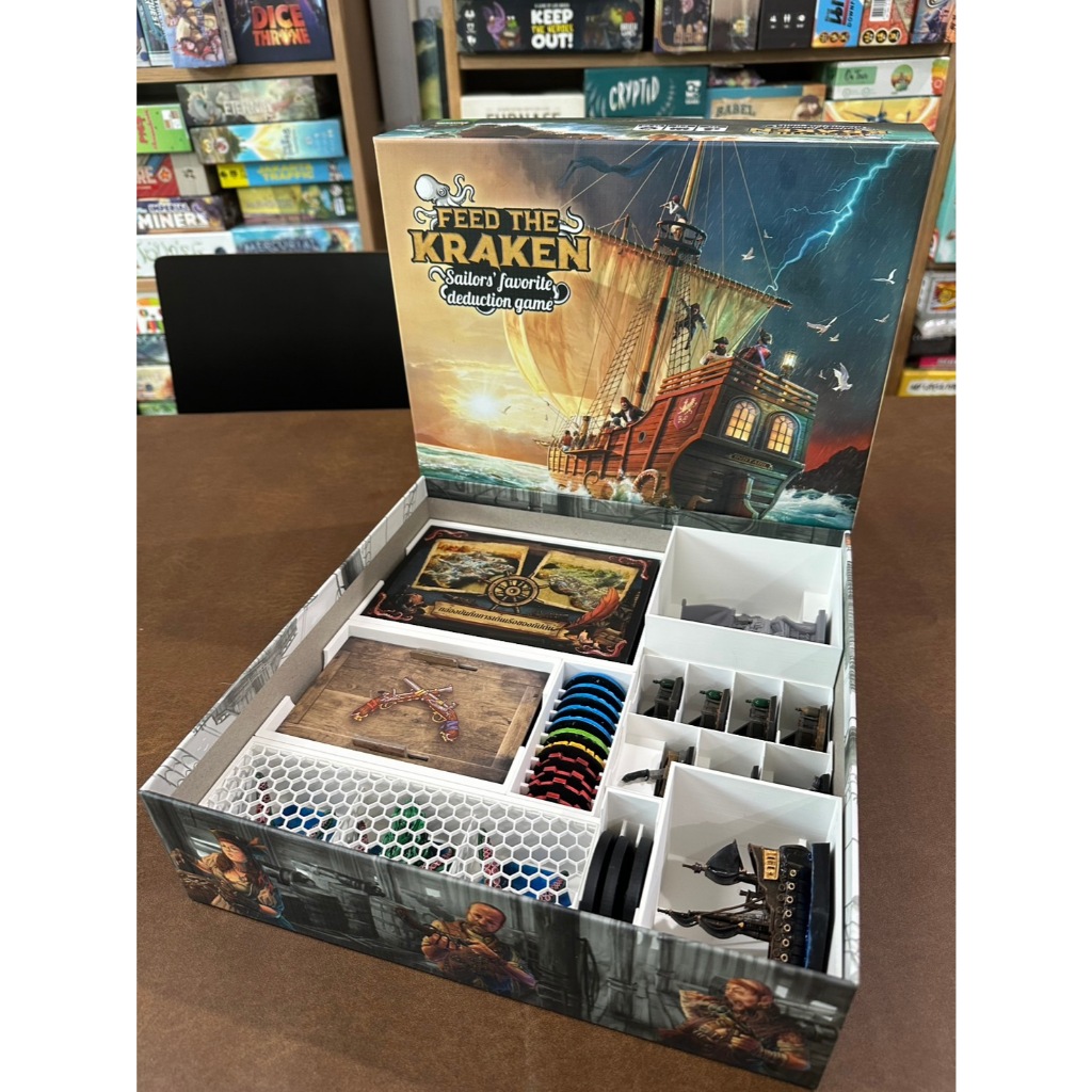 [Plastic] Feed the Kraken Board Game (EN): Organizer - ชุดที่จัดเก็บอุปกรณ์สำหรับบอร์ดเกม ( Support 