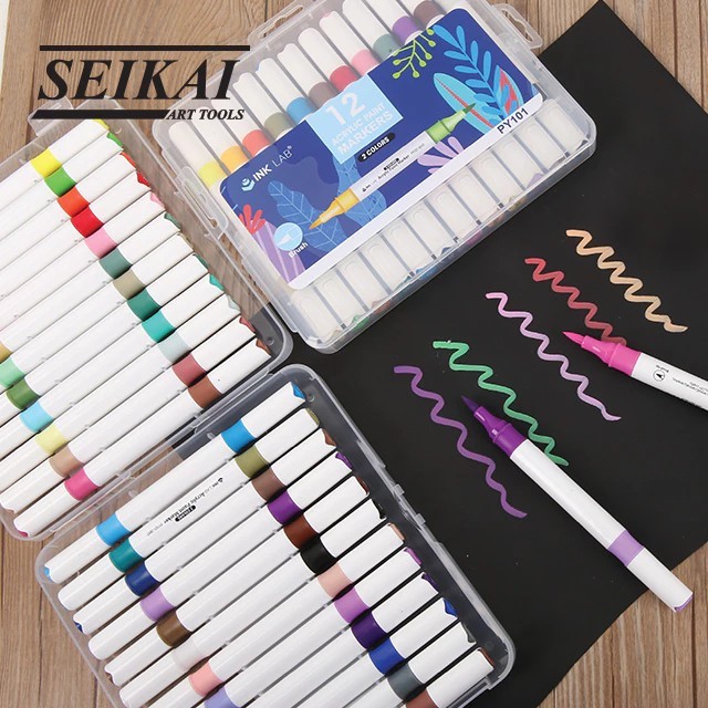 ปากกา ACRYLIC INKLAB 2 IN 1
